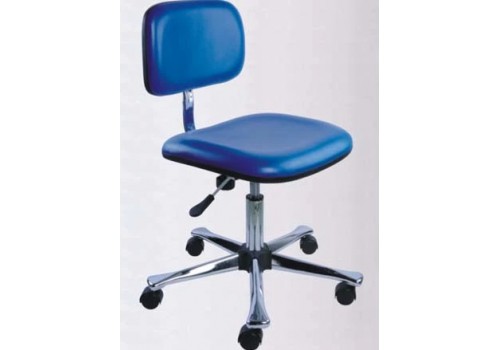 Blue Anti Static Leather Chair with Large Seat